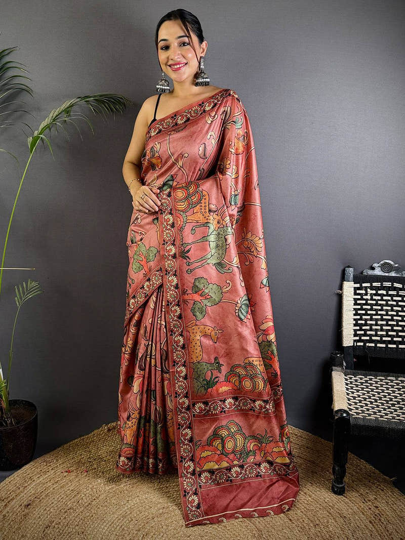 Radiant Soft Dola Silk Printed Saree