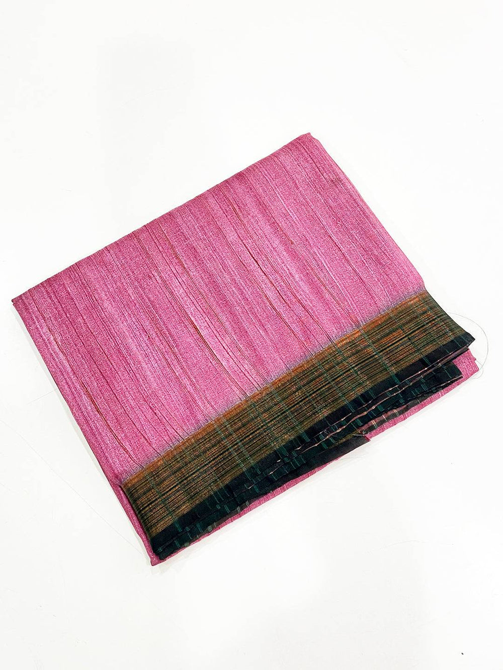 Pink Tussar Ghicha Print Saree