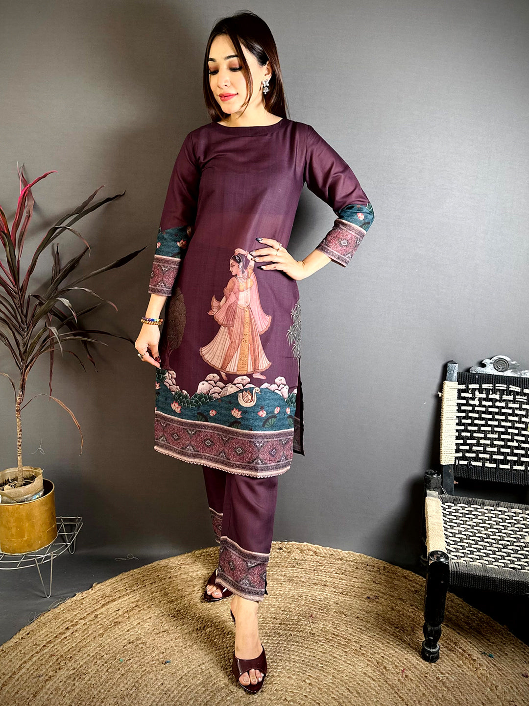 Aura Kalamkari Digital Print Kurti