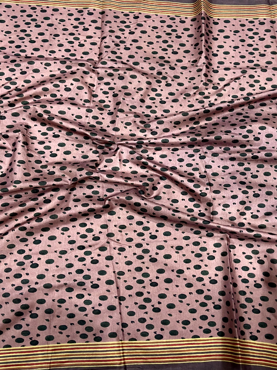 Mauve Soft Dola Silk Printed Saree