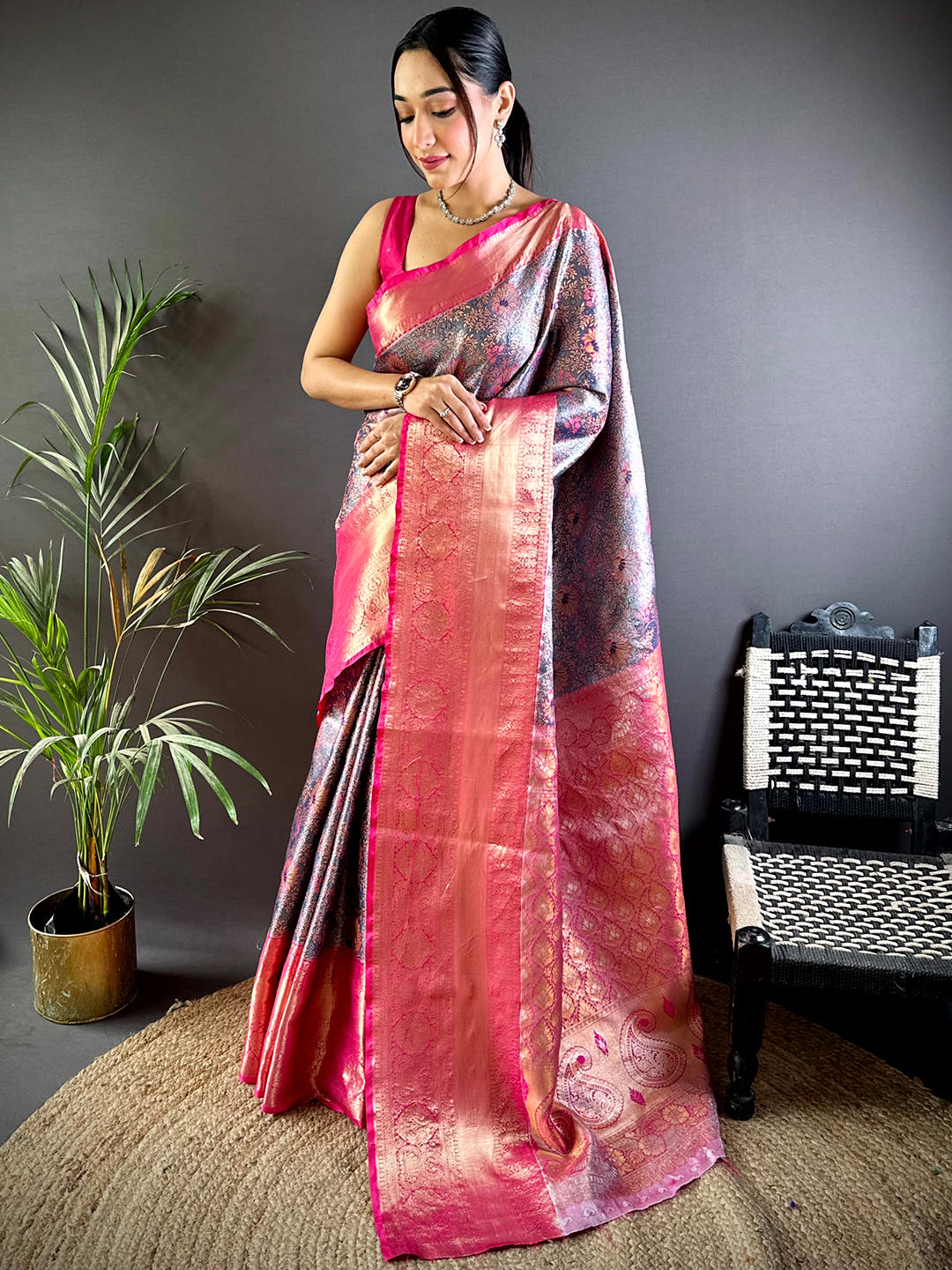 Rich Green Dharmavaram Silk Saree