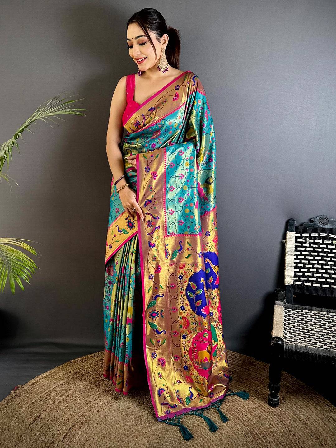 Royal Rama Patola Paithani Saree