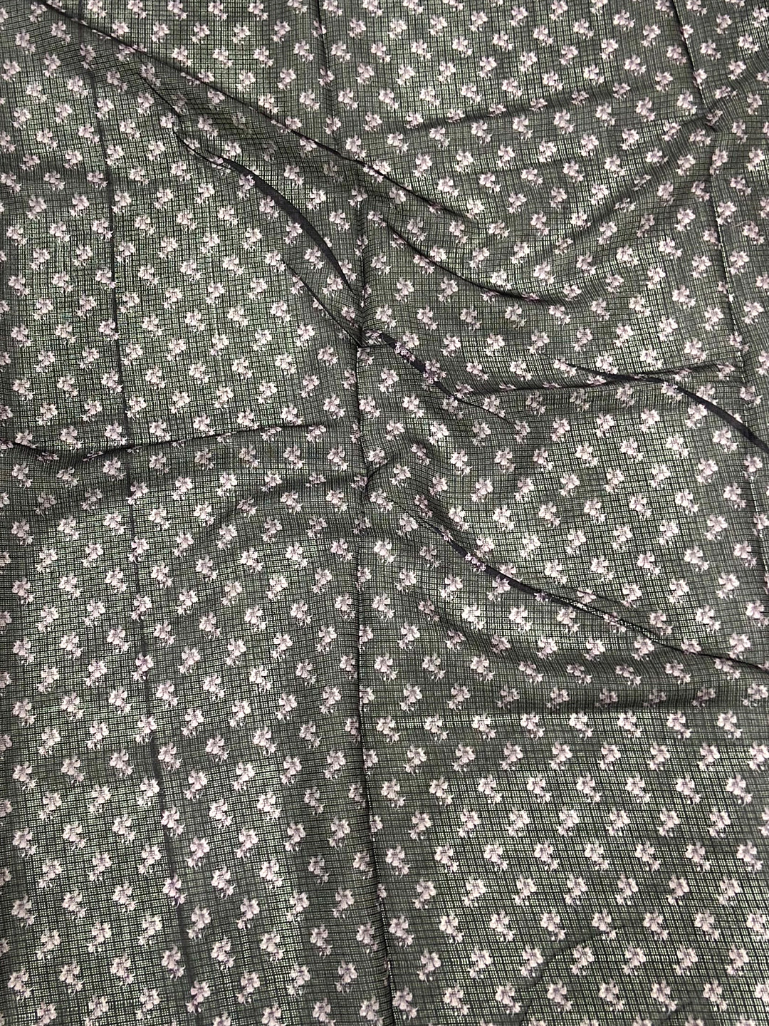 Light Pink Ghicha Leaf Print Saree