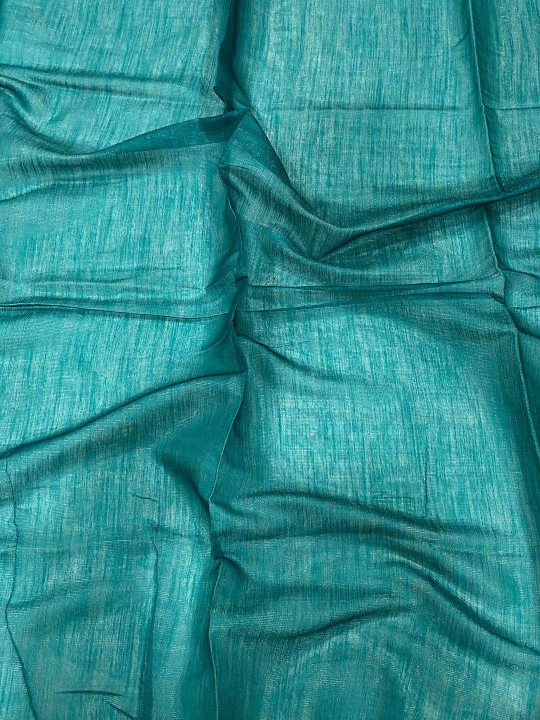 Sky Blue Ombre Chanderi Tissue Saree
