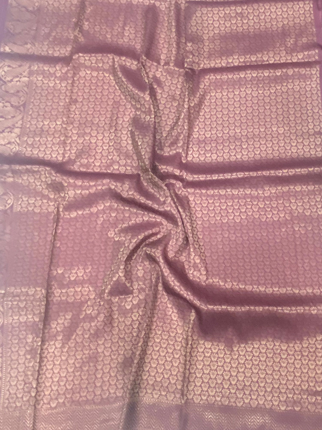 Mauve Kanjivaram Digital Silk Saree