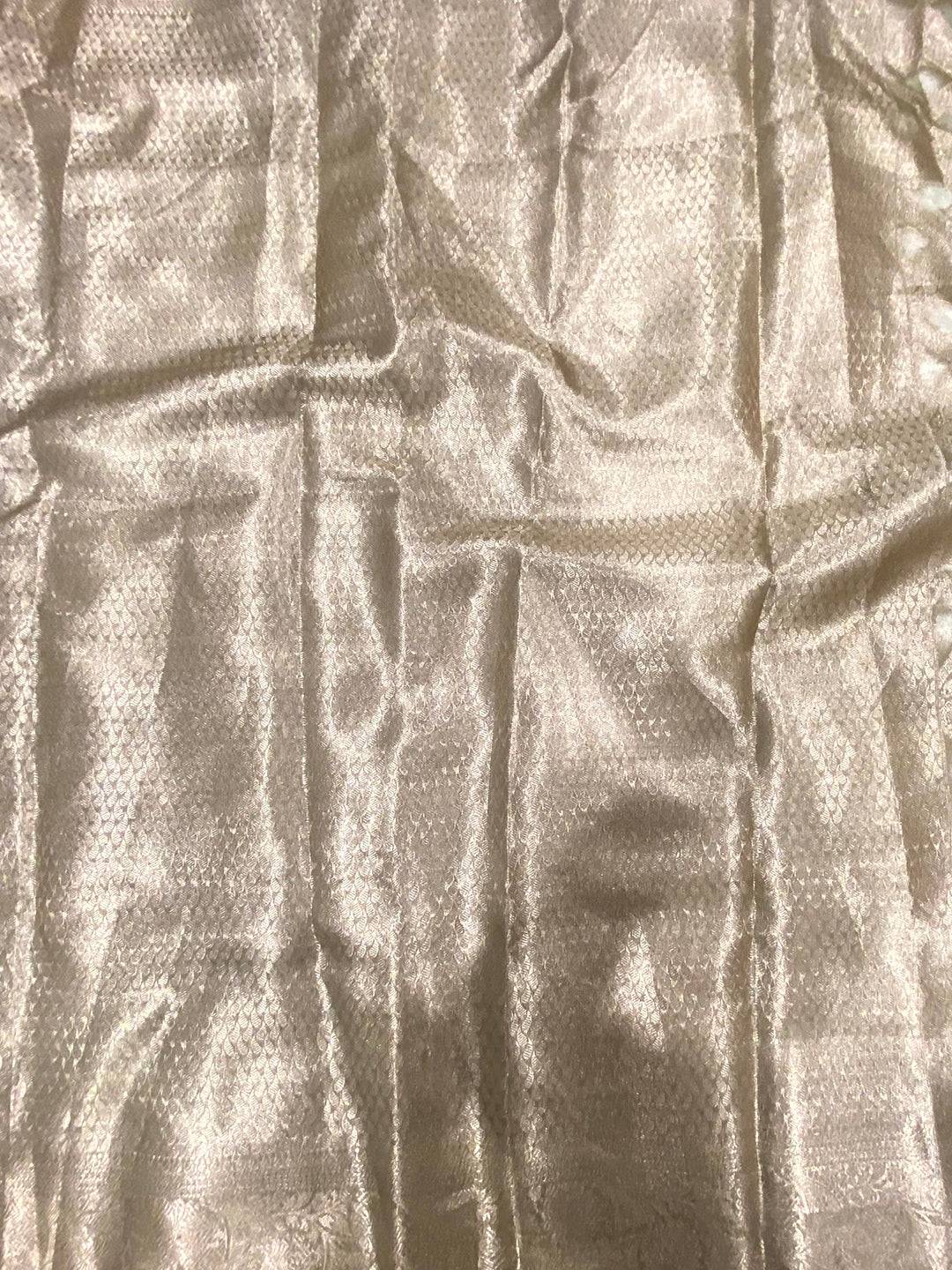 Olive Tissue Jarokha Zari Weaving Saree