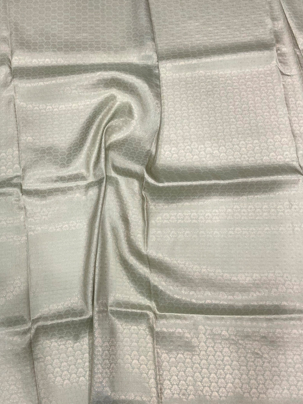 Ethereal Mint Kanjivaram Digital Silk Saree