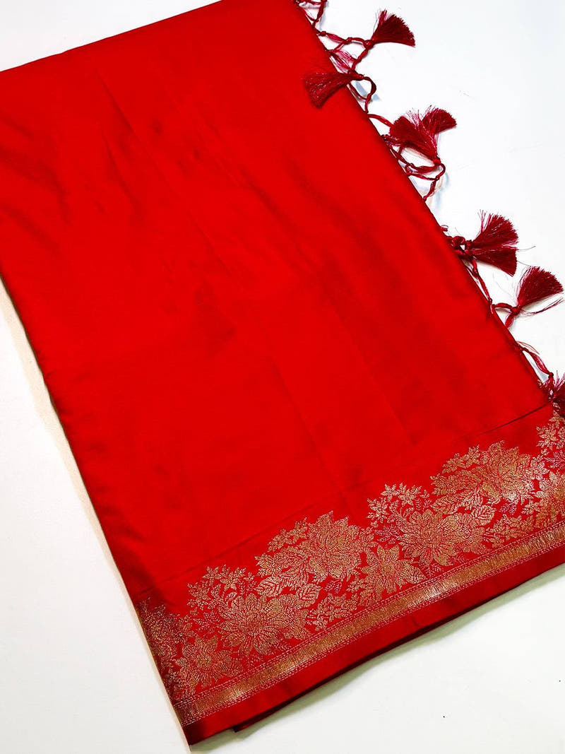 Opulent Ombre Weaving Mashru Silk Saree