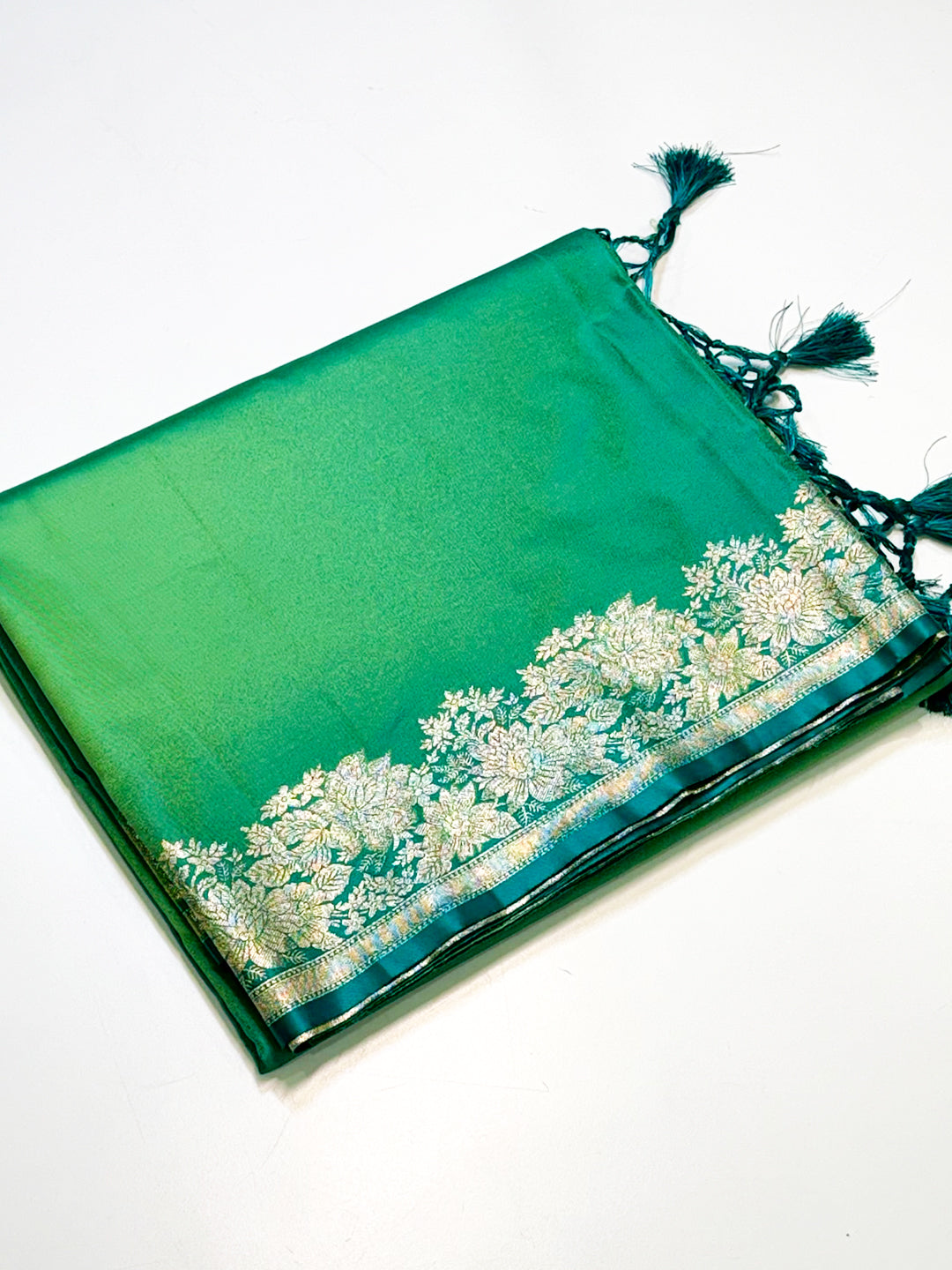 Exclusive Ombre Weaving Mashru Silk Saree