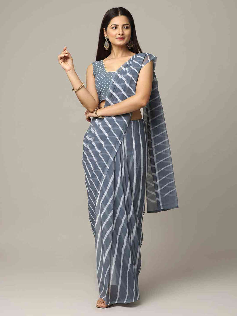 Leheriya Soft Georgette Digital Print Party Wear Saree