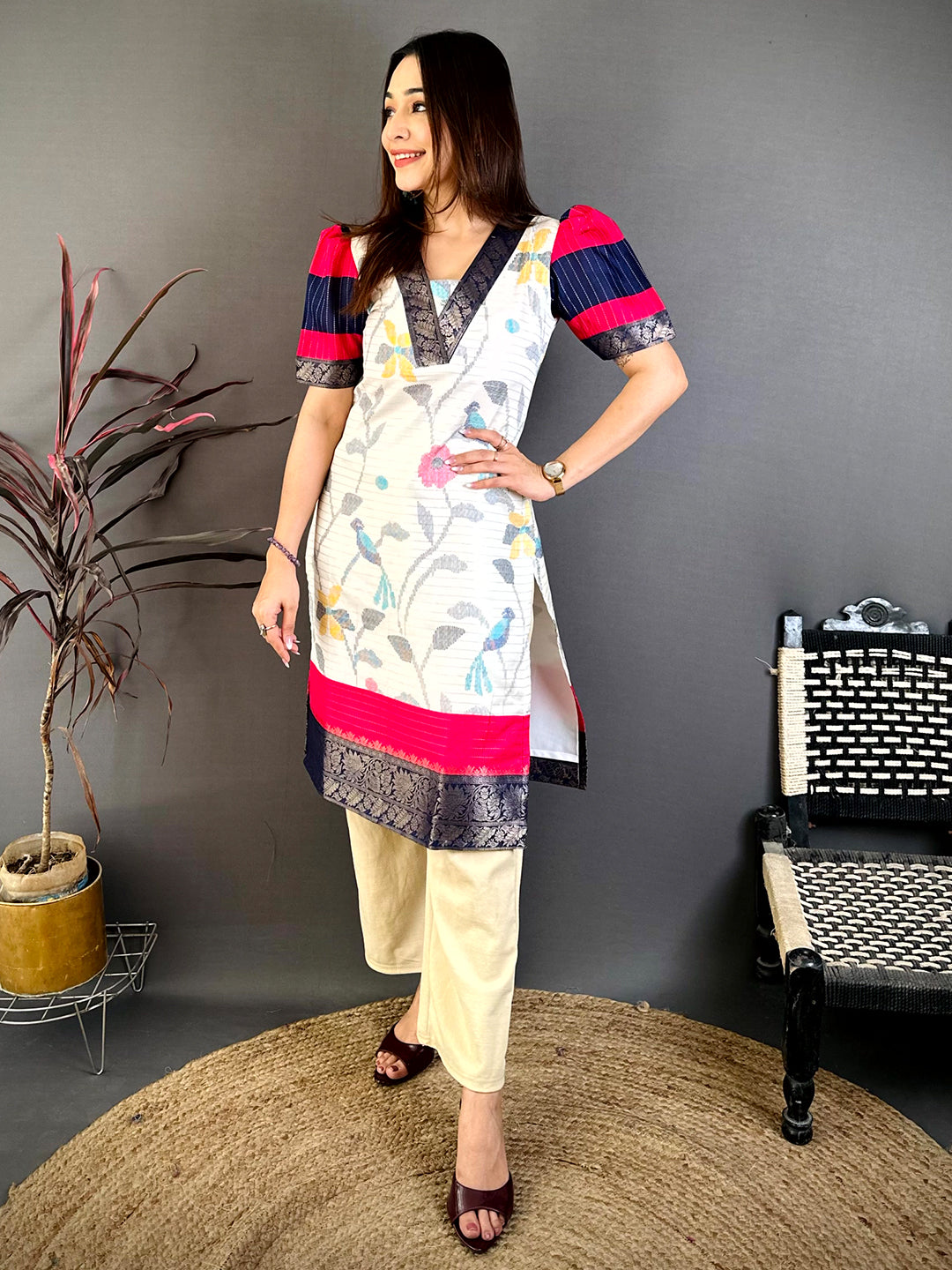 Classic Kota Doriya Ethnic Kurti