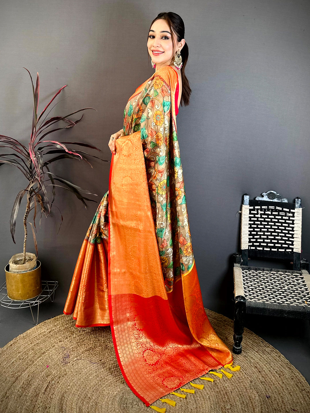 Royal Soft Silk Digital Print Kanchi Saree