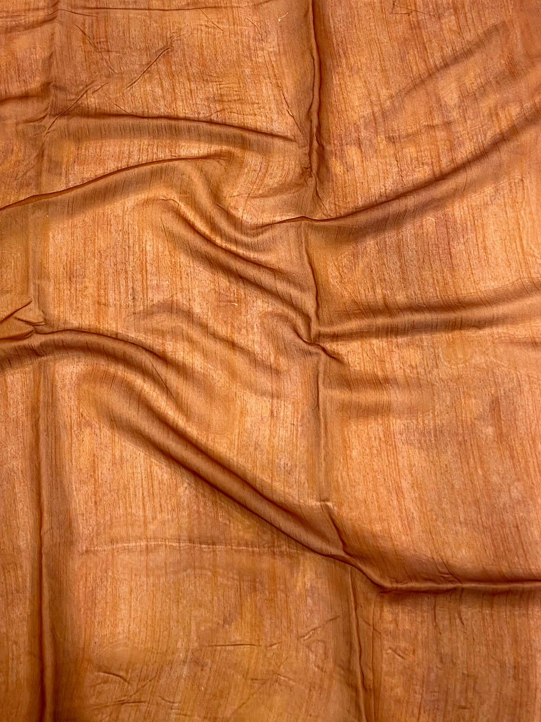 Mustard Linen Kalamkari Printed Saree