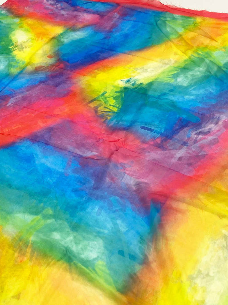 Radiant Tebi Silk Batik Saree