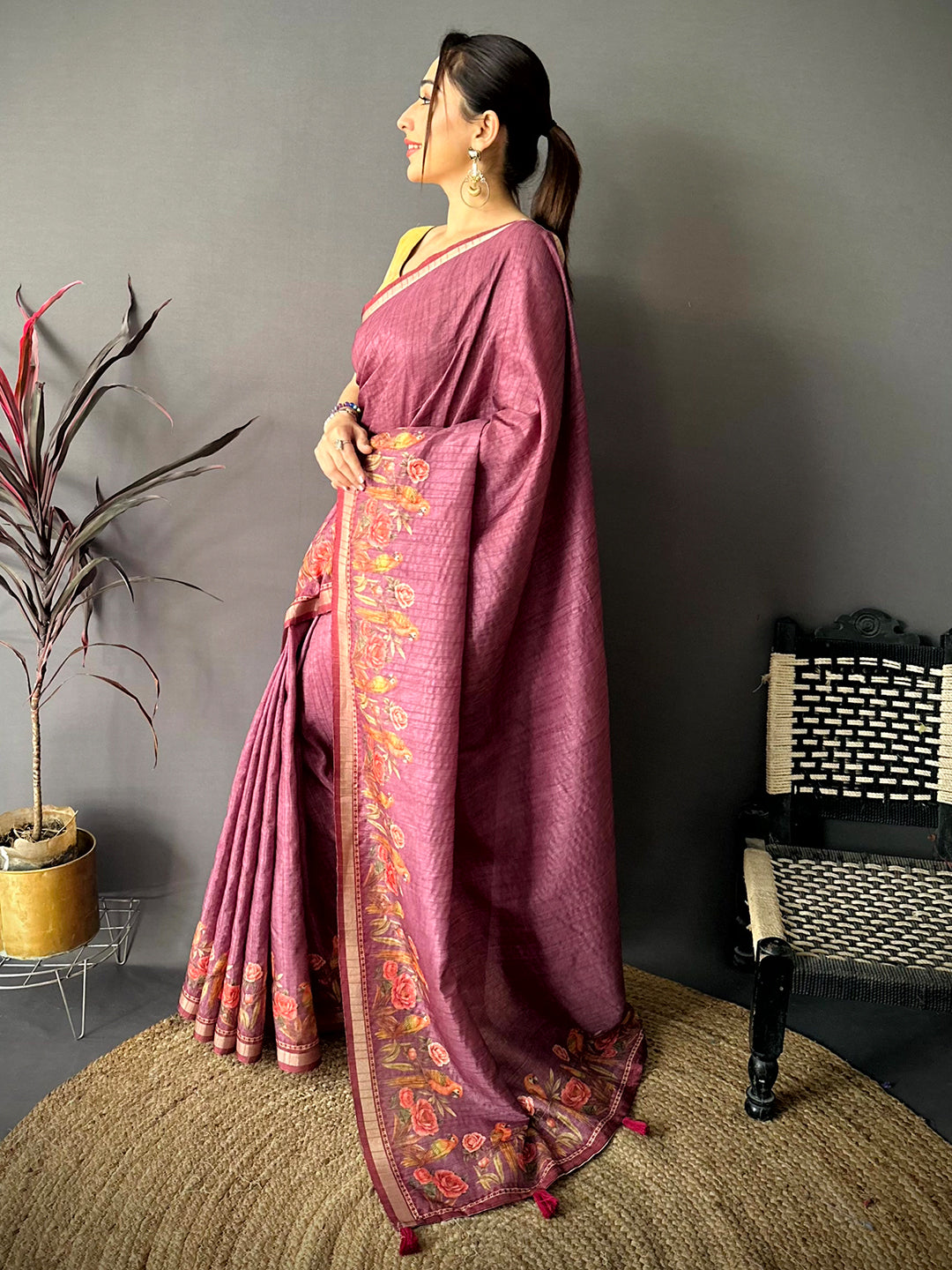 Royal Rani Ghicha Munga Saree