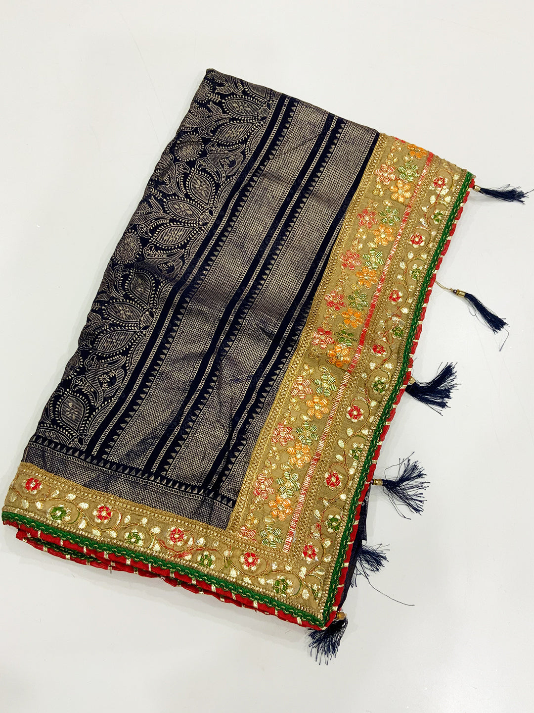 Celestial Bandhej Print Chiffon Saree