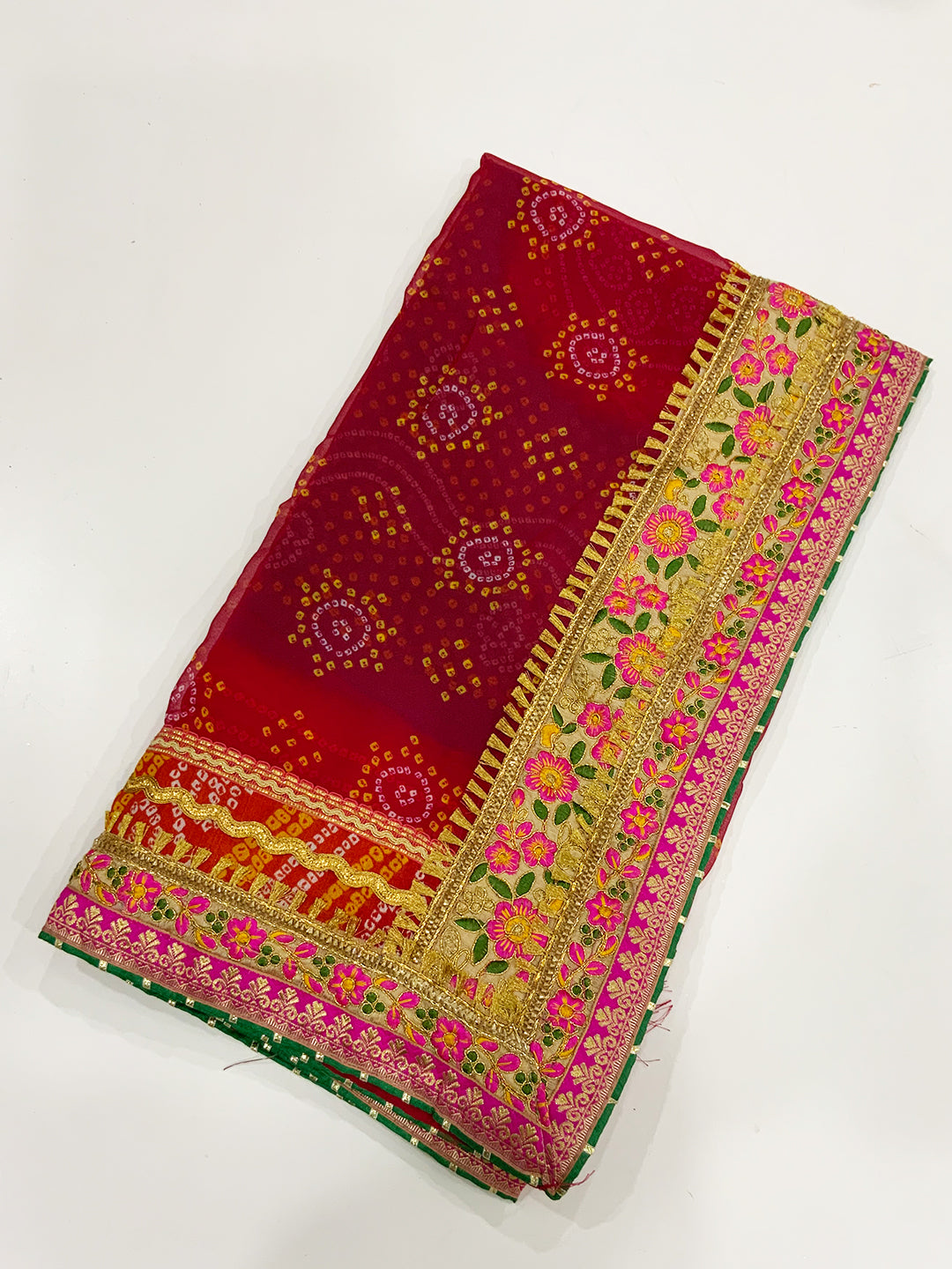 Festive Foil Fantasy Bandhej Saree