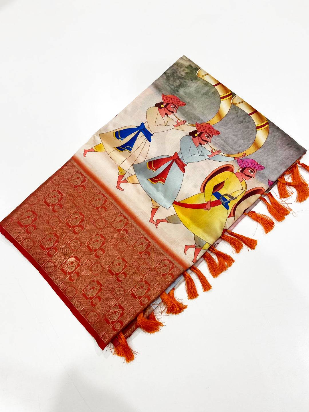 Radinat Soft Banarasi Silk Digital Print Saree