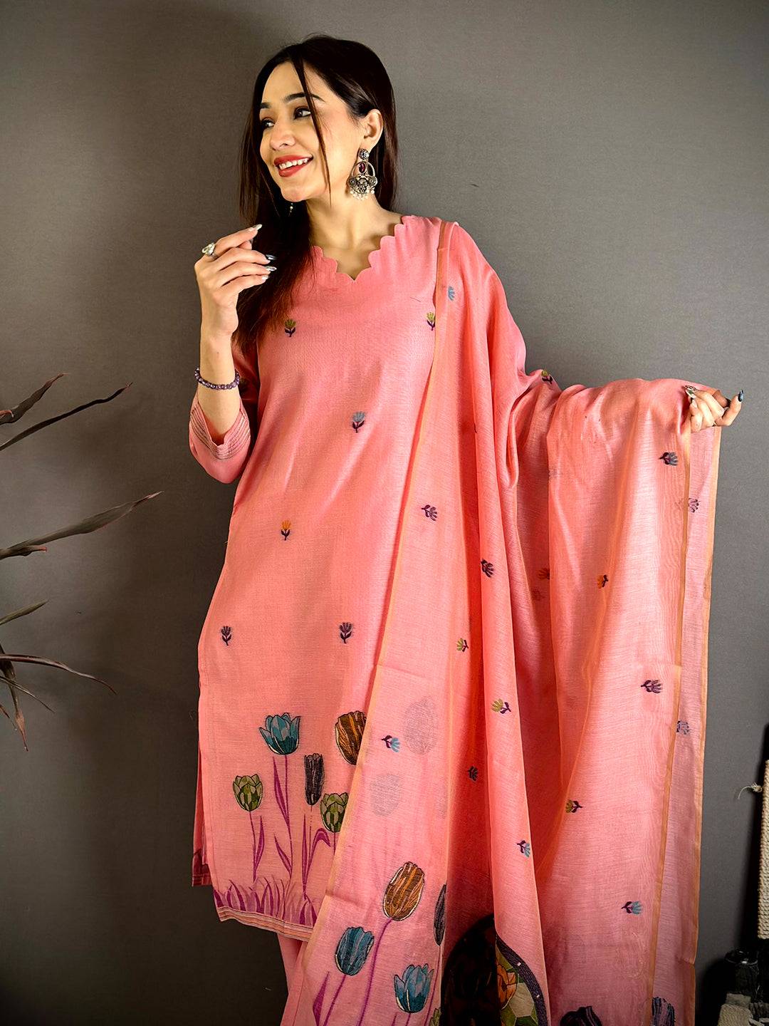 Rose Pink Floral Heritage Dress