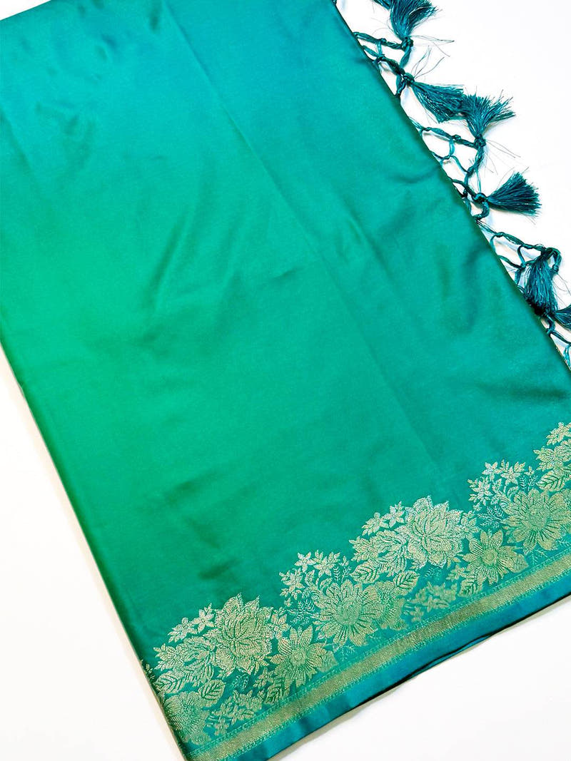 Classic Ombre Weaving Mashru Silk Saree