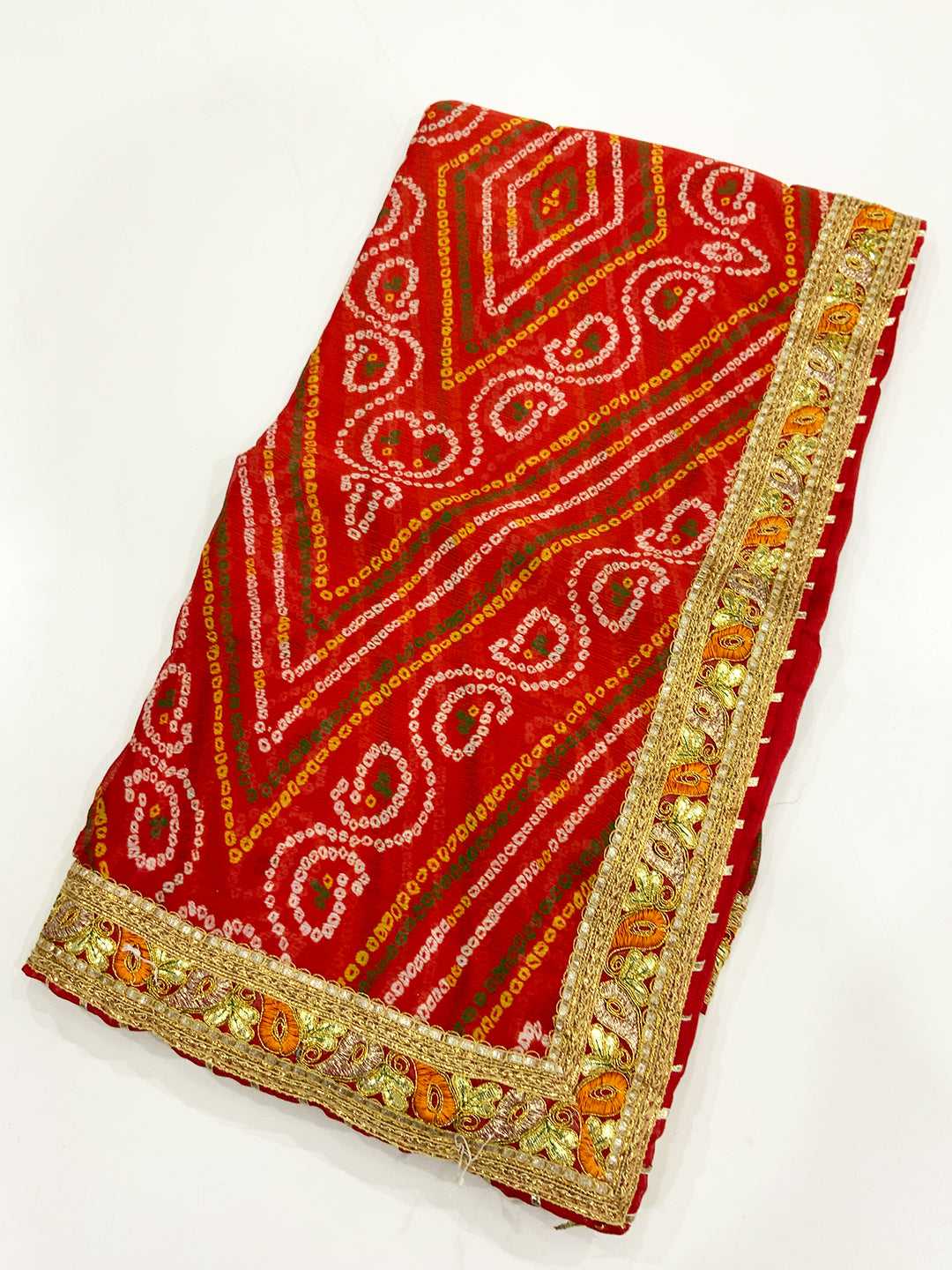 Celebration Chiffon Bandhej Saree