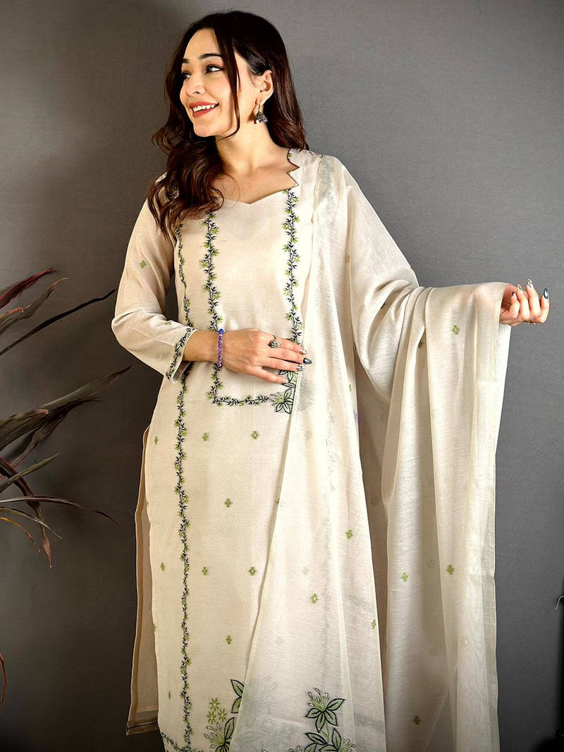 Ivory Floral Heritage Dress