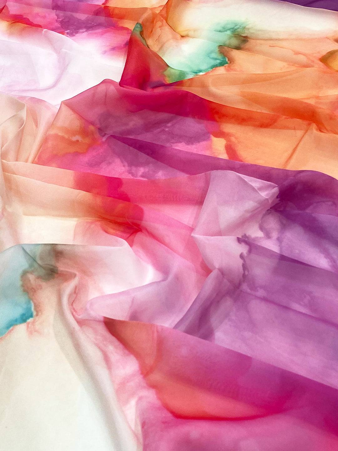 Artistic Pure Tebi Silk Batik Saree