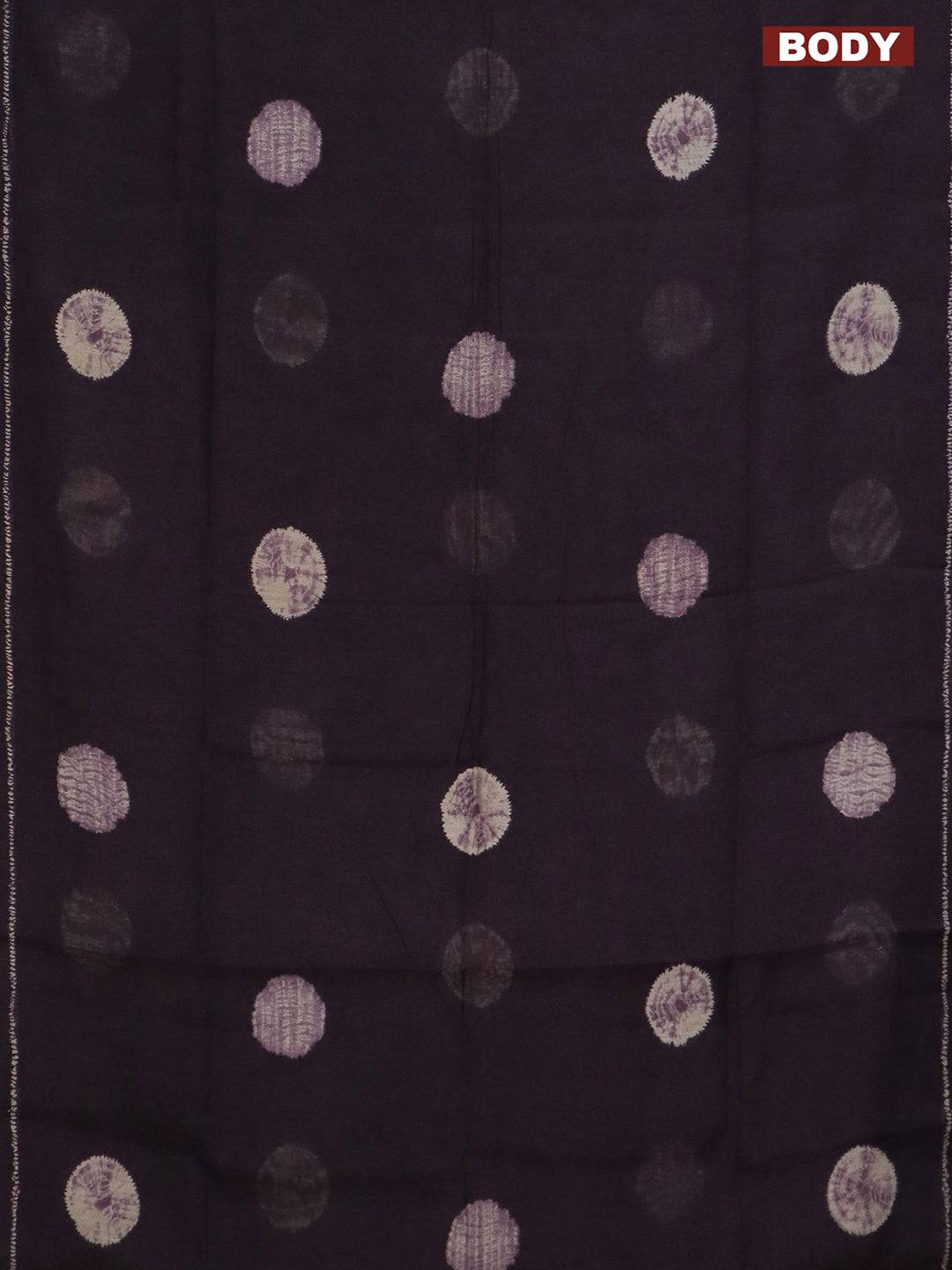 Jambli Semi Linen Batik Butta Saree