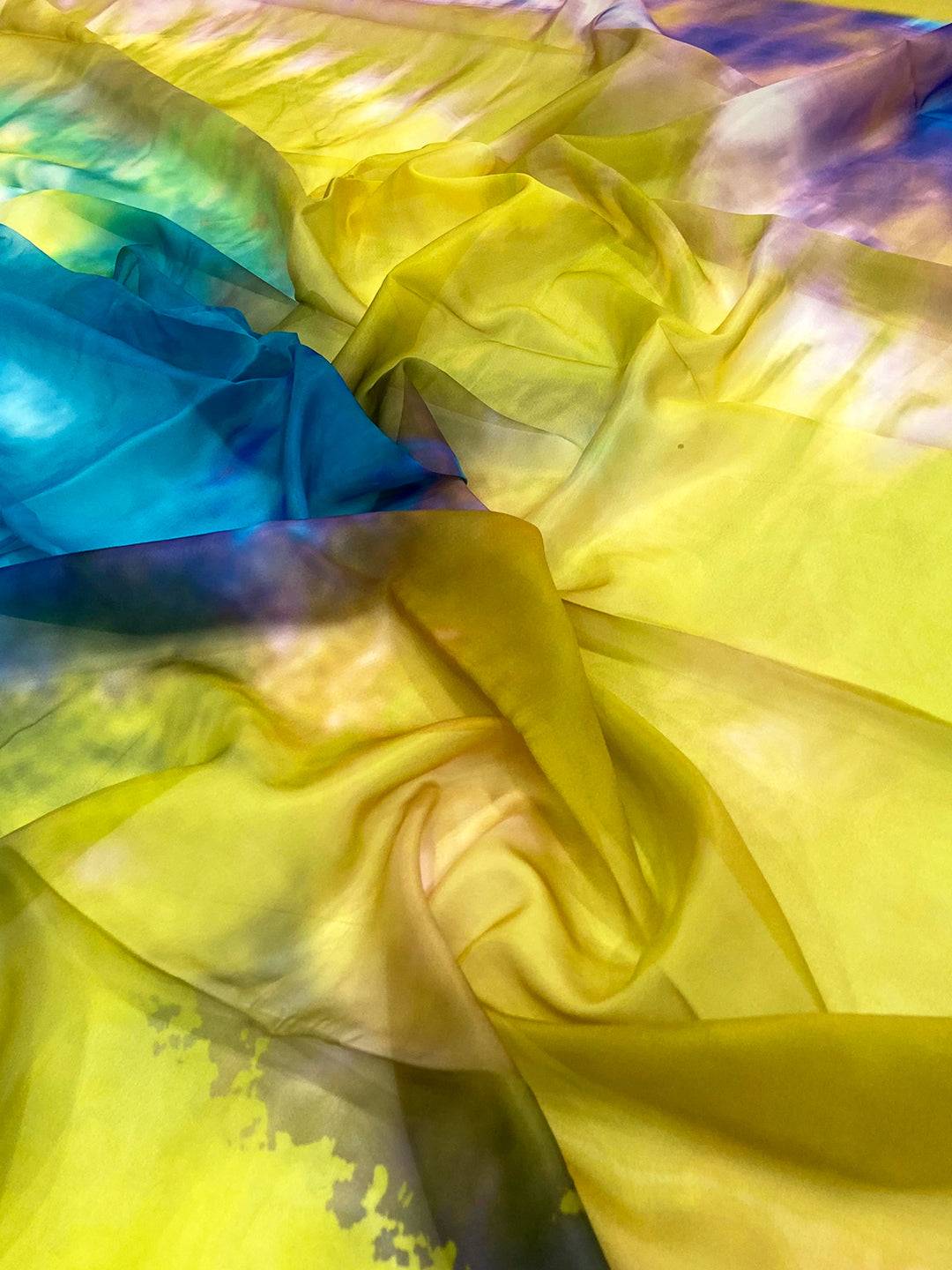 Graceful Pure Tebi Silk Batik Saree