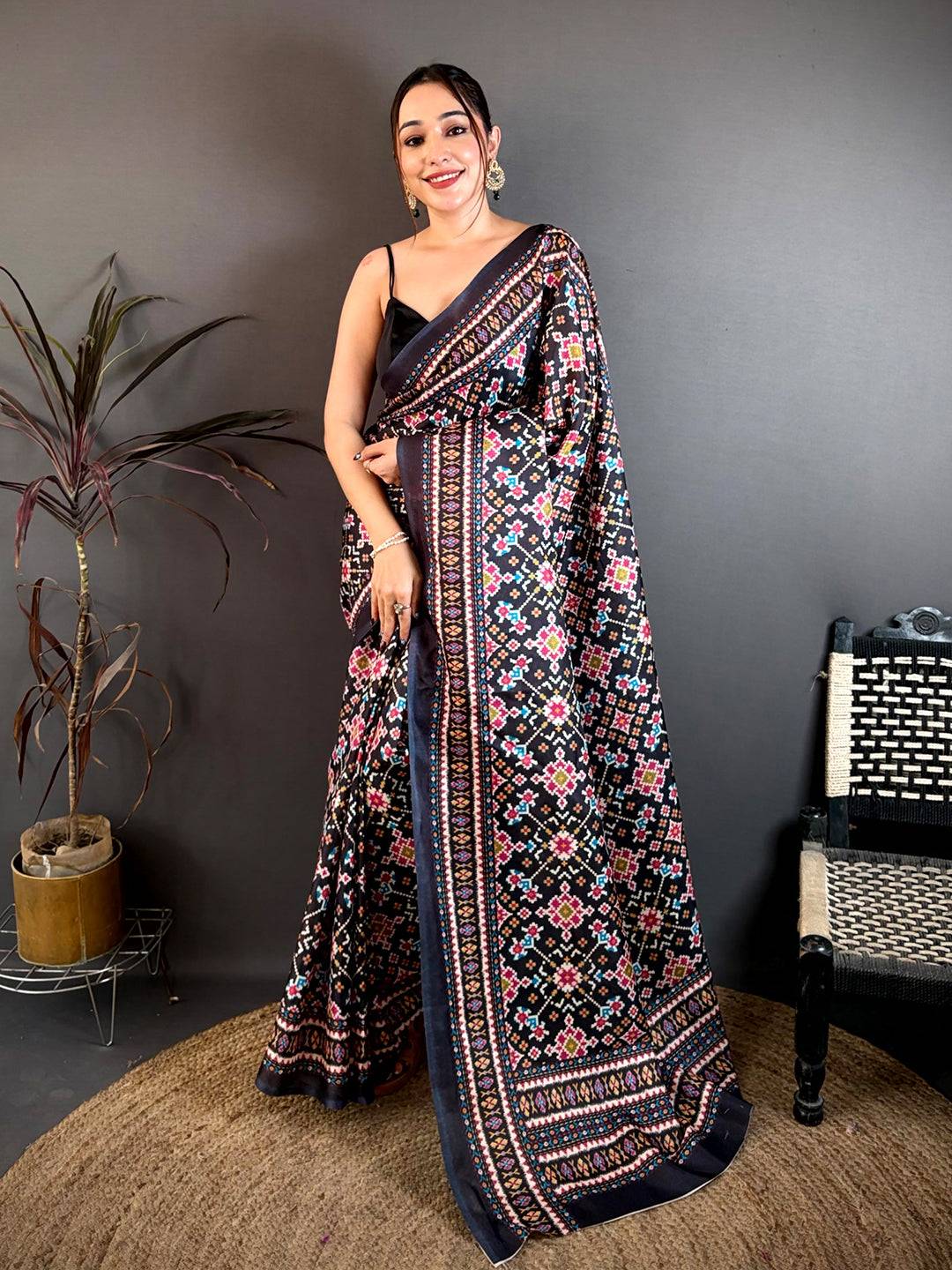 Heritage Pochampally Style Tussar Saree