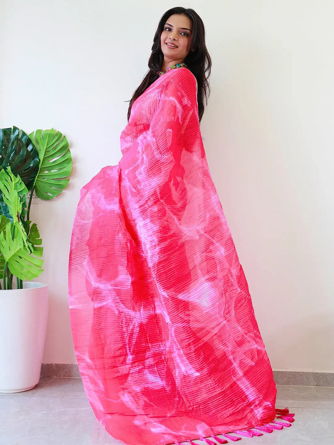 Multy Colored Print Bollywood Saree