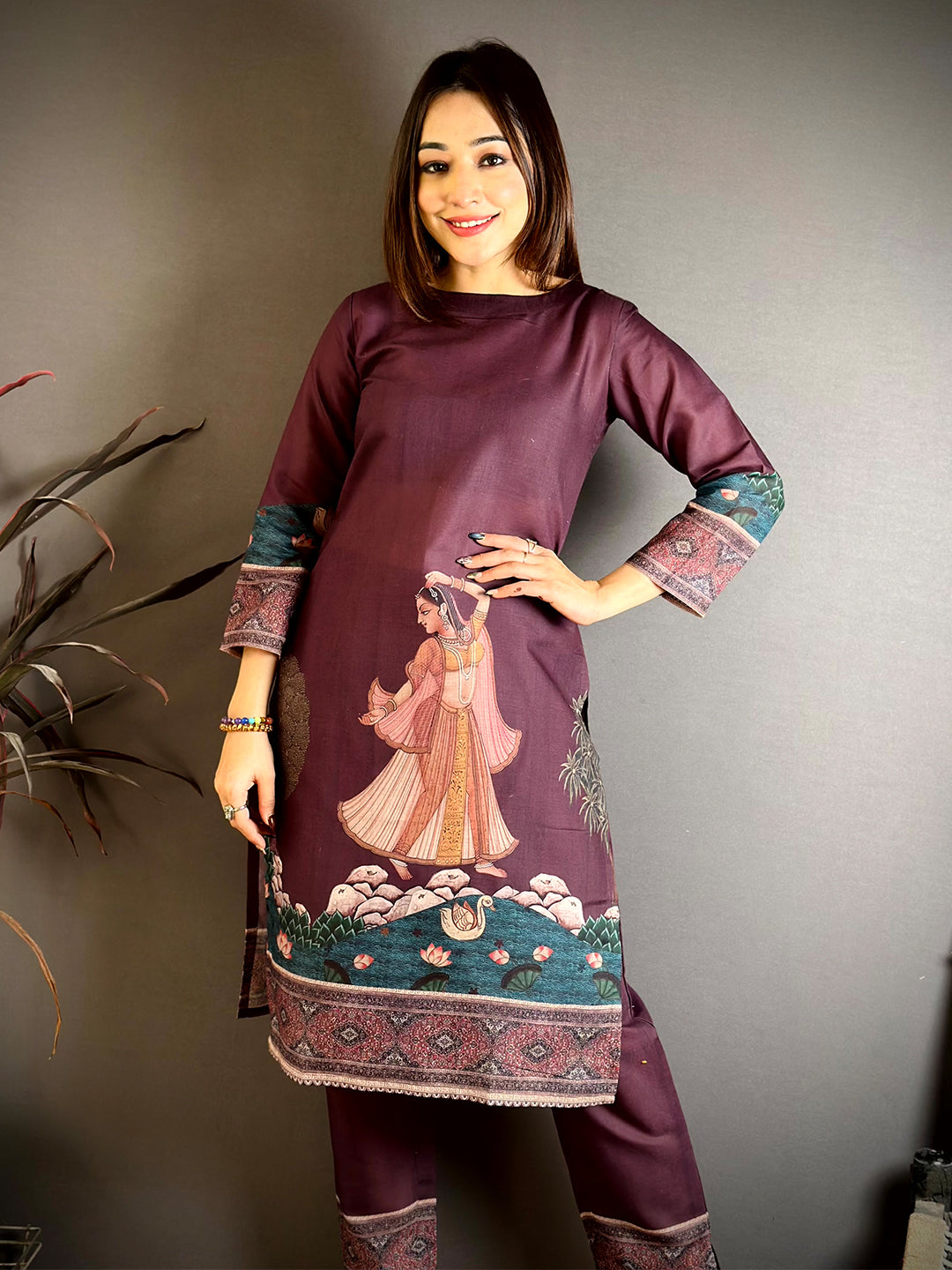 Aura Kalamkari Digital Print Kurti
