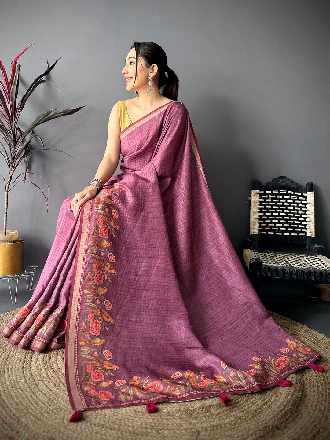 Royal Rani Ghicha Munga Saree