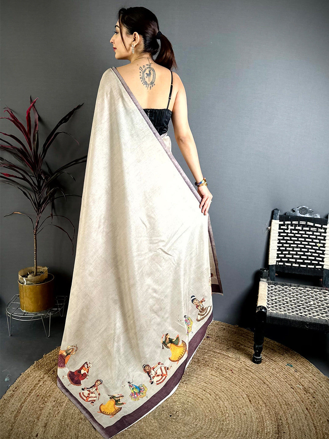 Royal Bharatanatyam Doll Tussar Saree