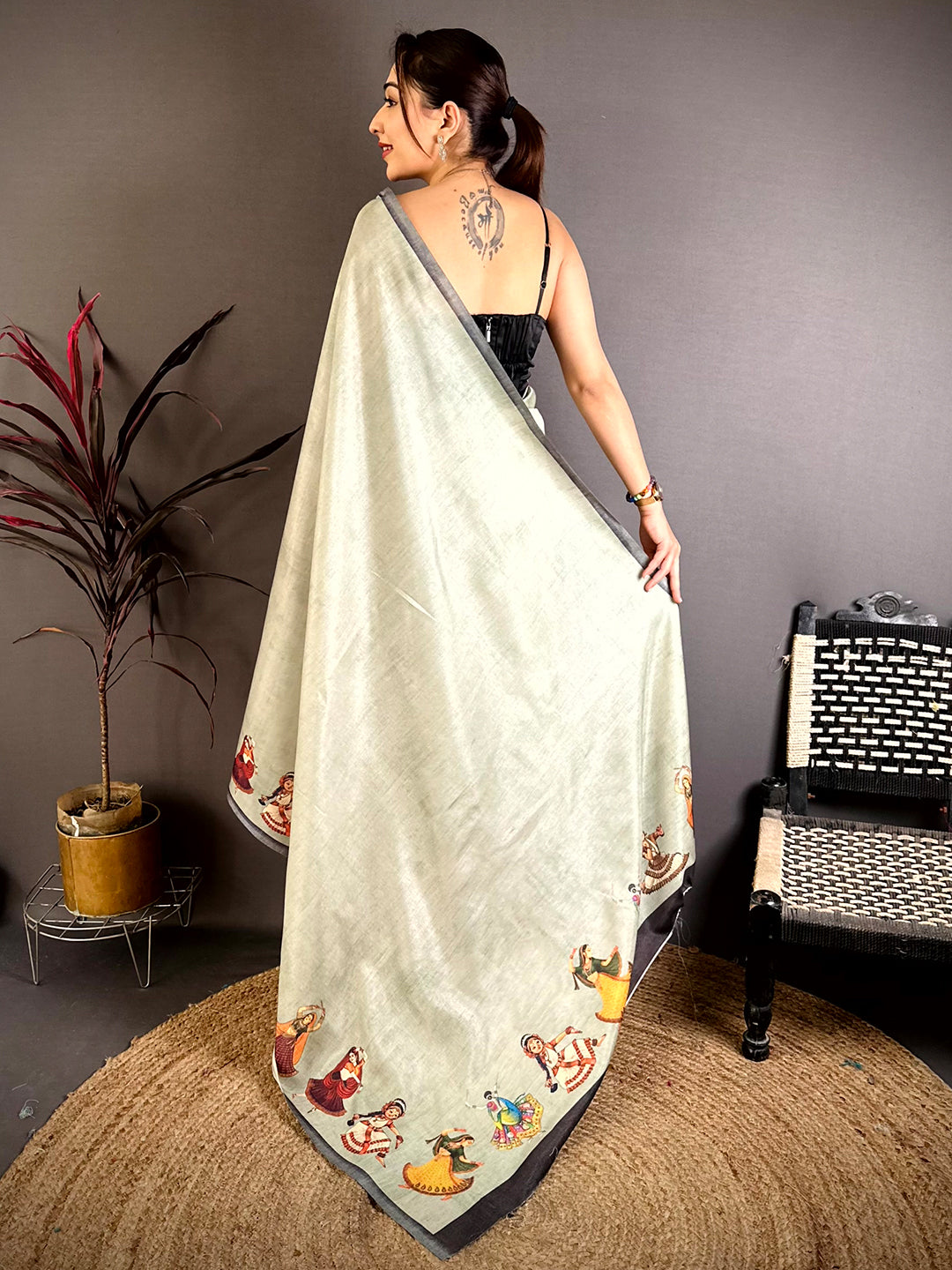 Regal Bharatanatyam Doll Tussar Saree