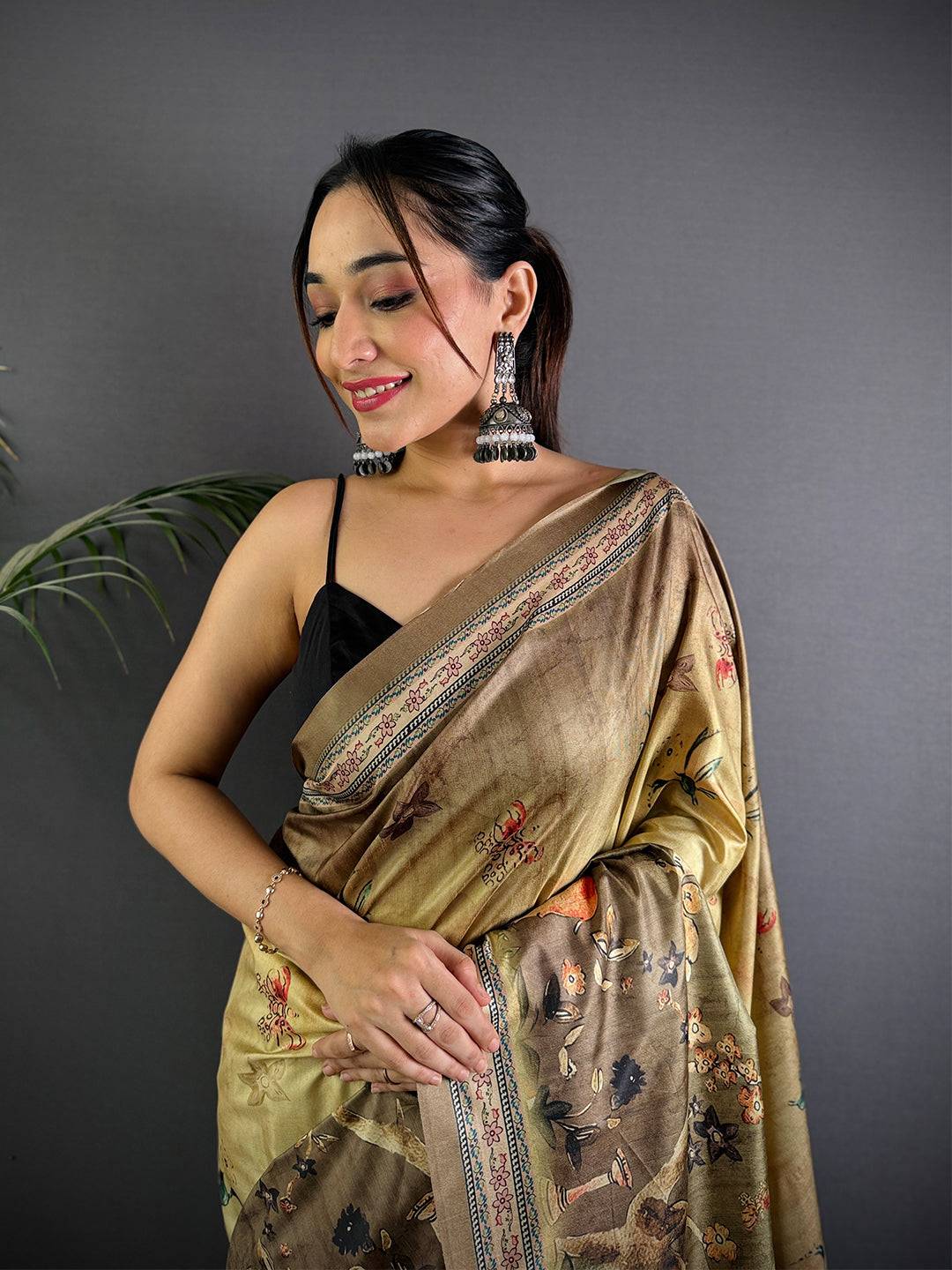 Opulent Soft Dola Silk Printed Saree