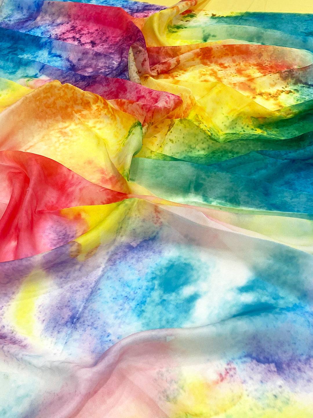 Vibrant Pure Tebi Silk Batik Saree