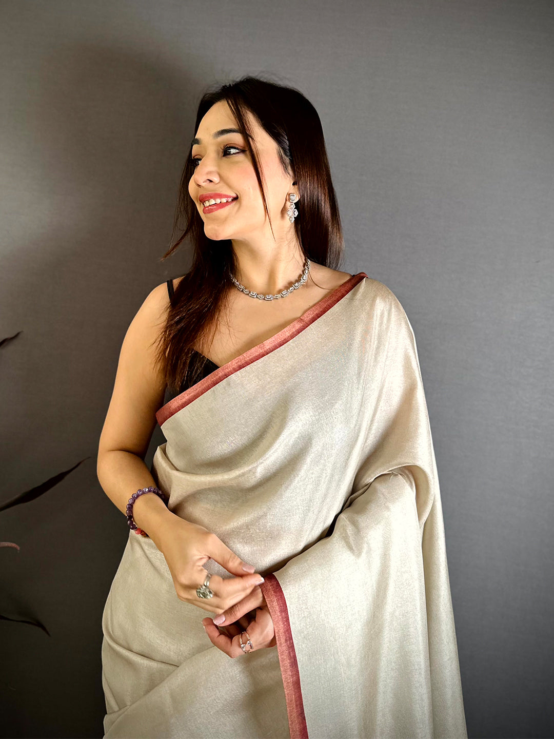 Elegant Kerala Print Tussar Saree