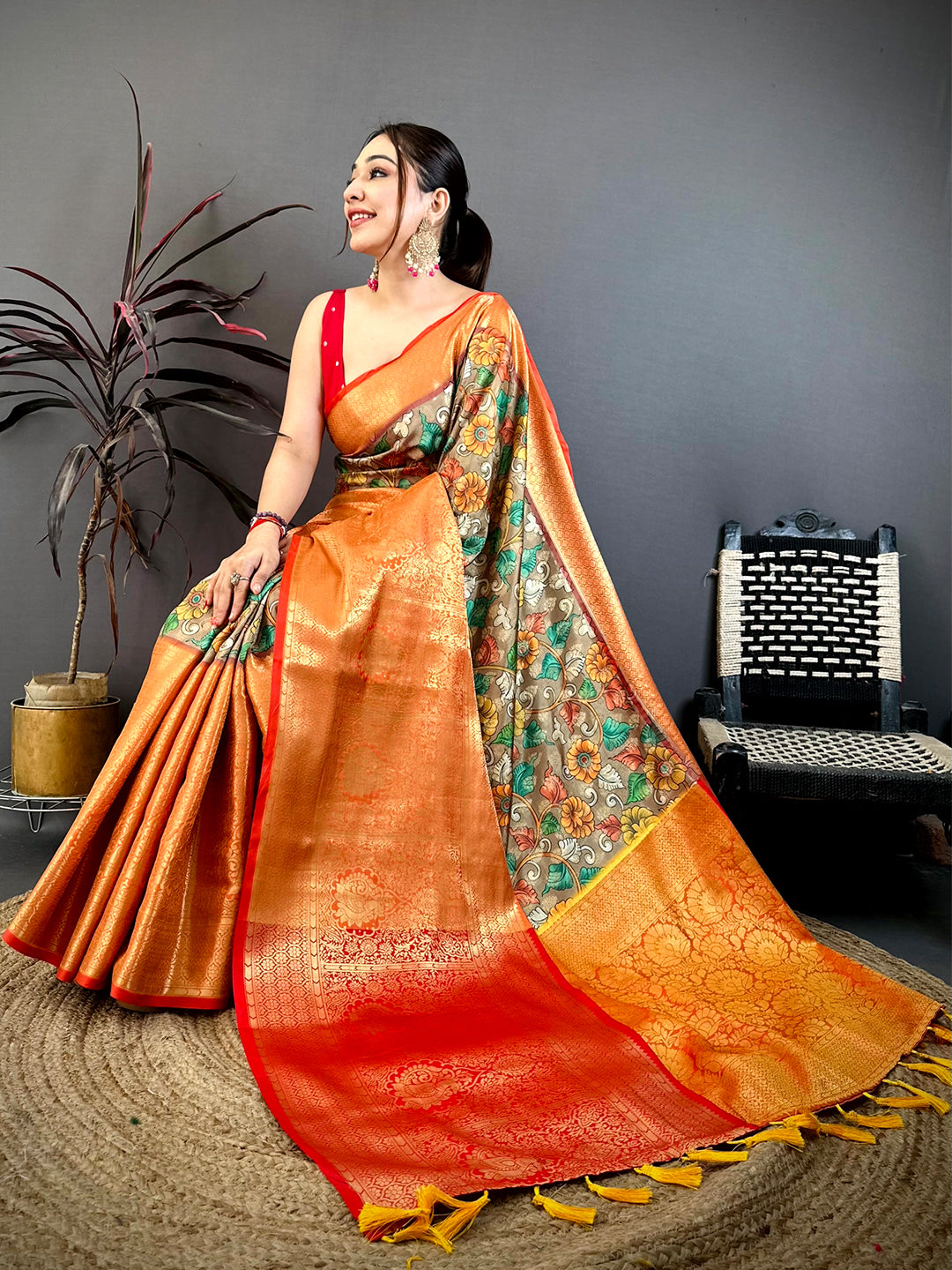 Royal Soft Silk Digital Print Kanchi Saree