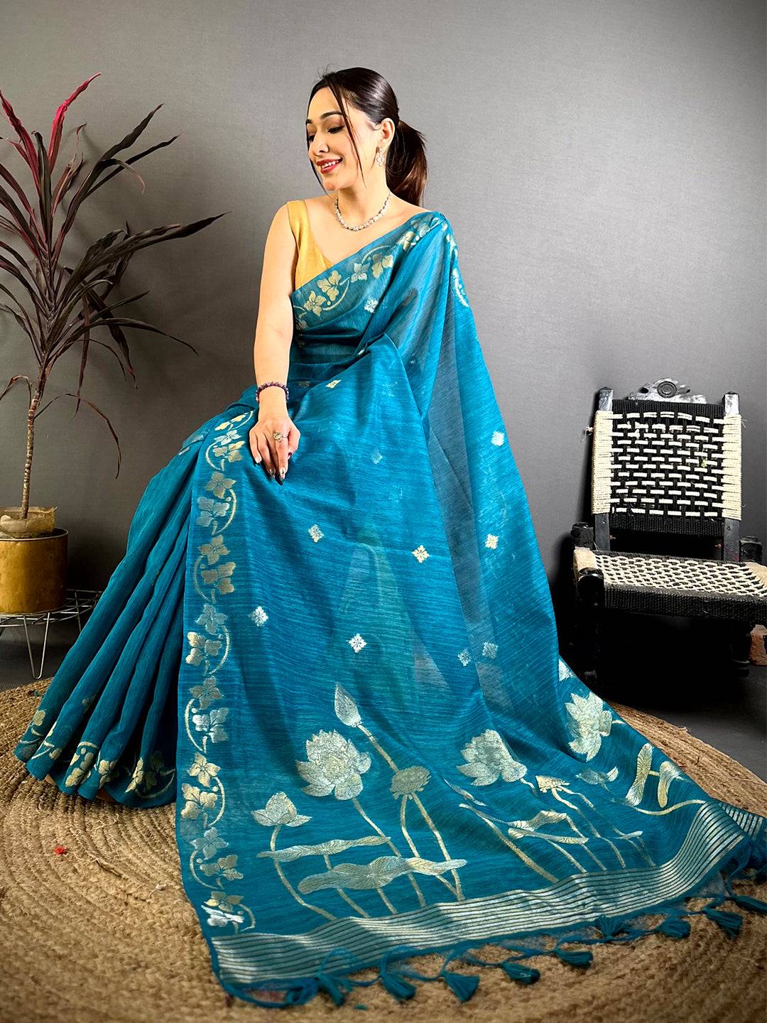 Rama Sona Chandi Munga Saree