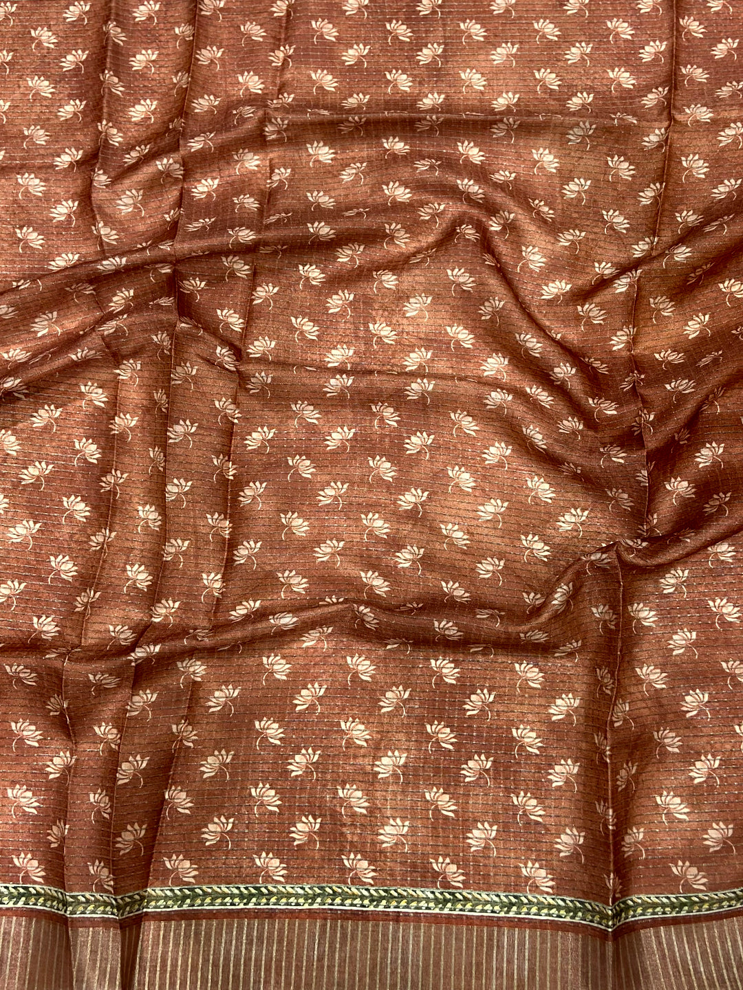 Graceful Beige Soft Silk Chex Saree