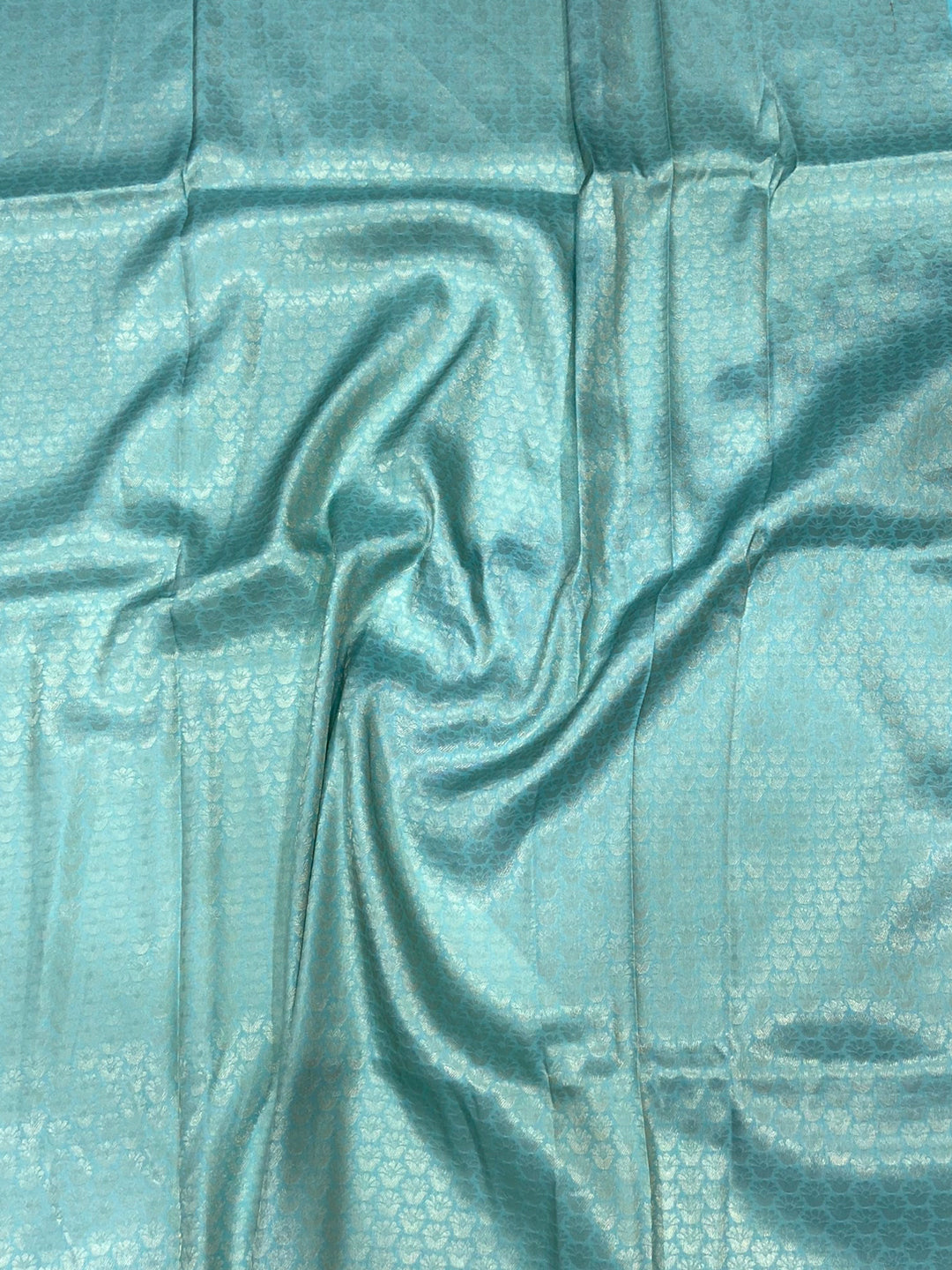 Ivory Kanjivaram Digital Silk Saree