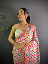 Ivory Dhakai Jamdani Saree