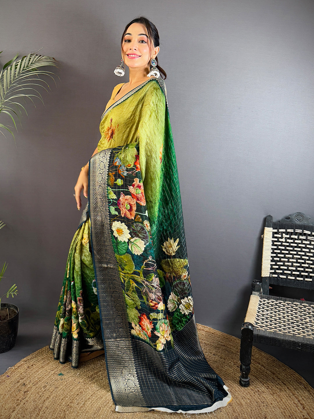 Elegant Green Kanchi Pattu Saree