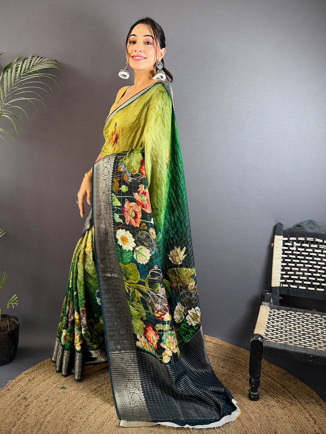 Elegant Green Kanchi Pattu Saree