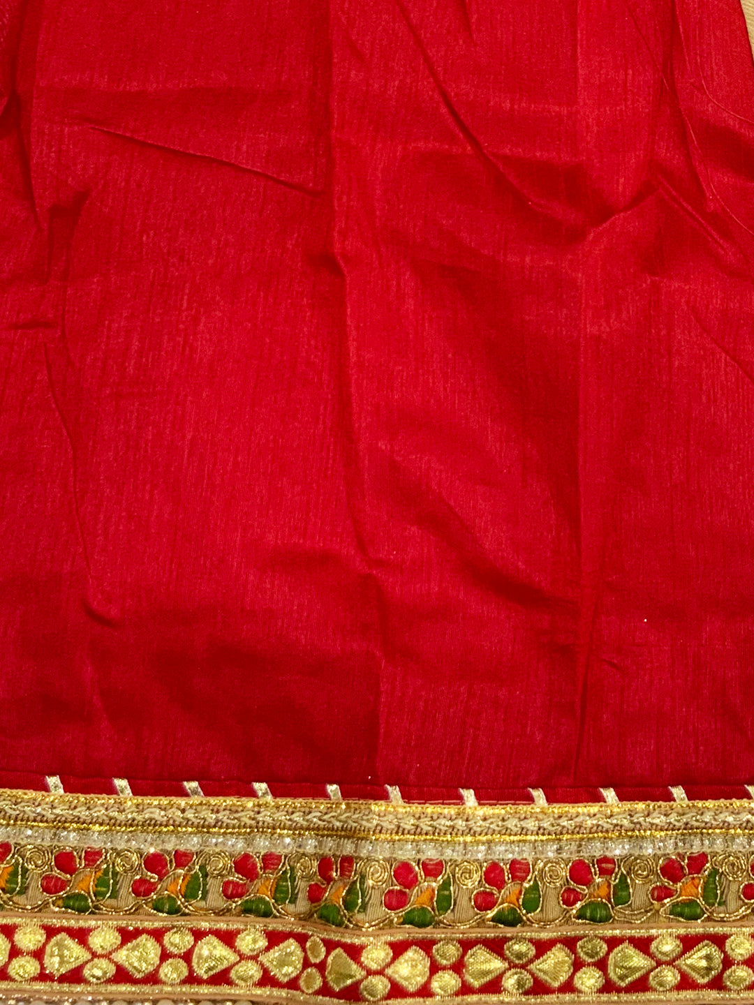 Designer Foil Work Bandhej Print Saree