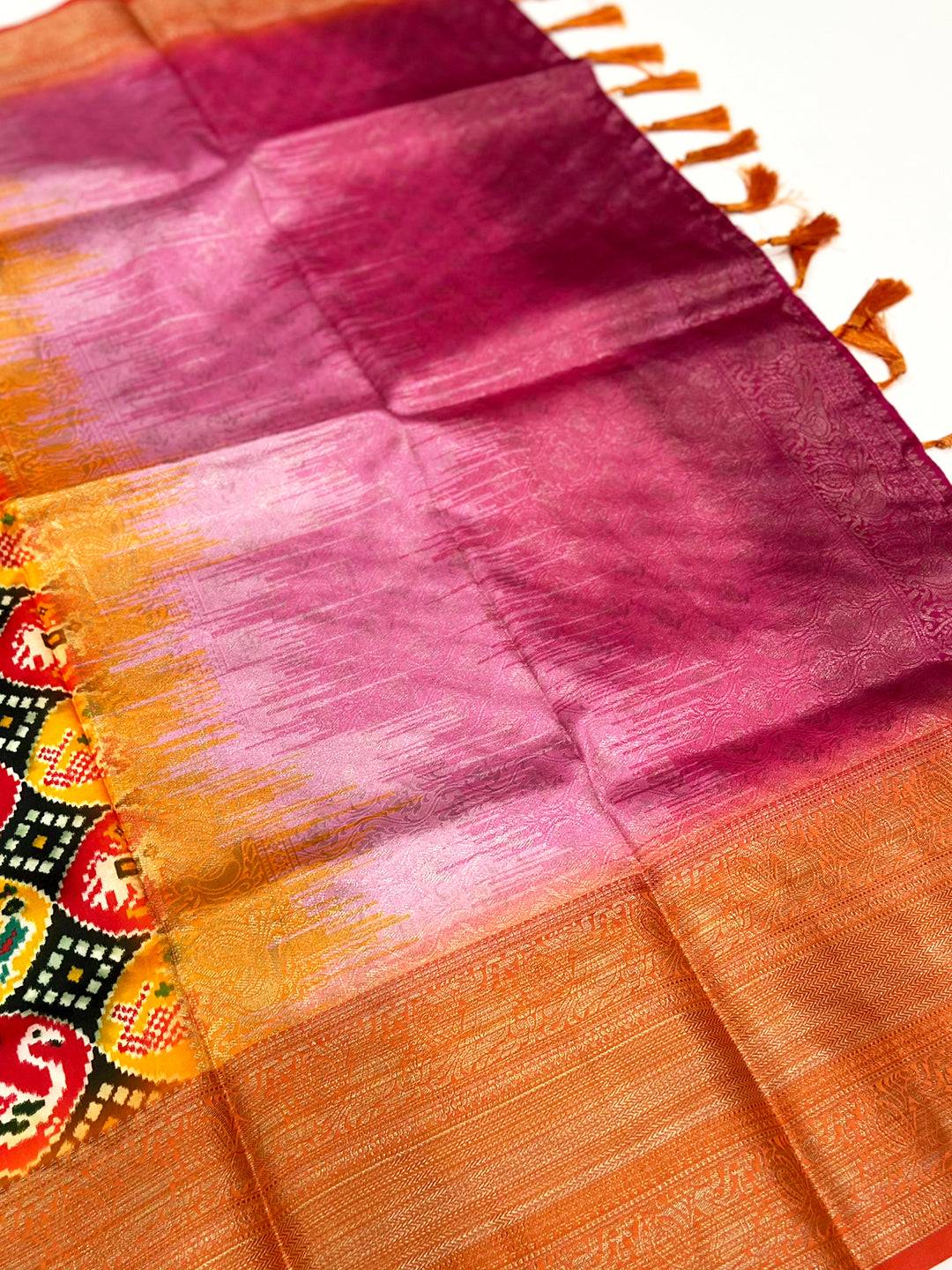 Black Geometric Printed Banarasi Saree