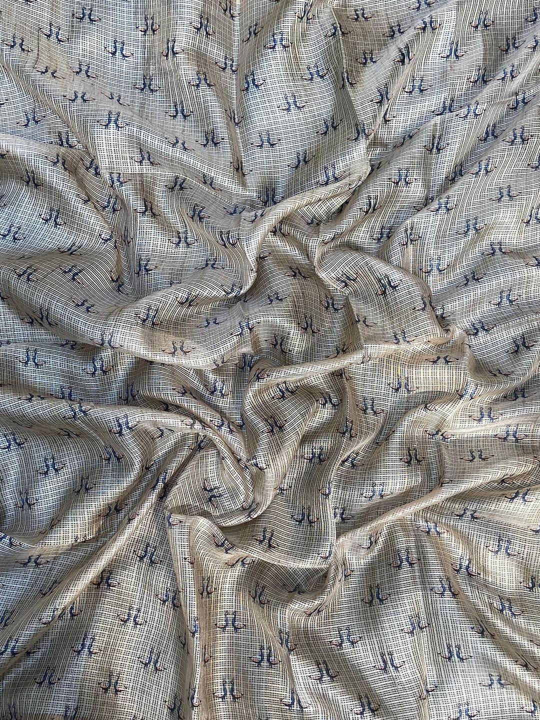 Soft Kota Doriya Silk Saree with Pichwai Prints & Rich Pallu