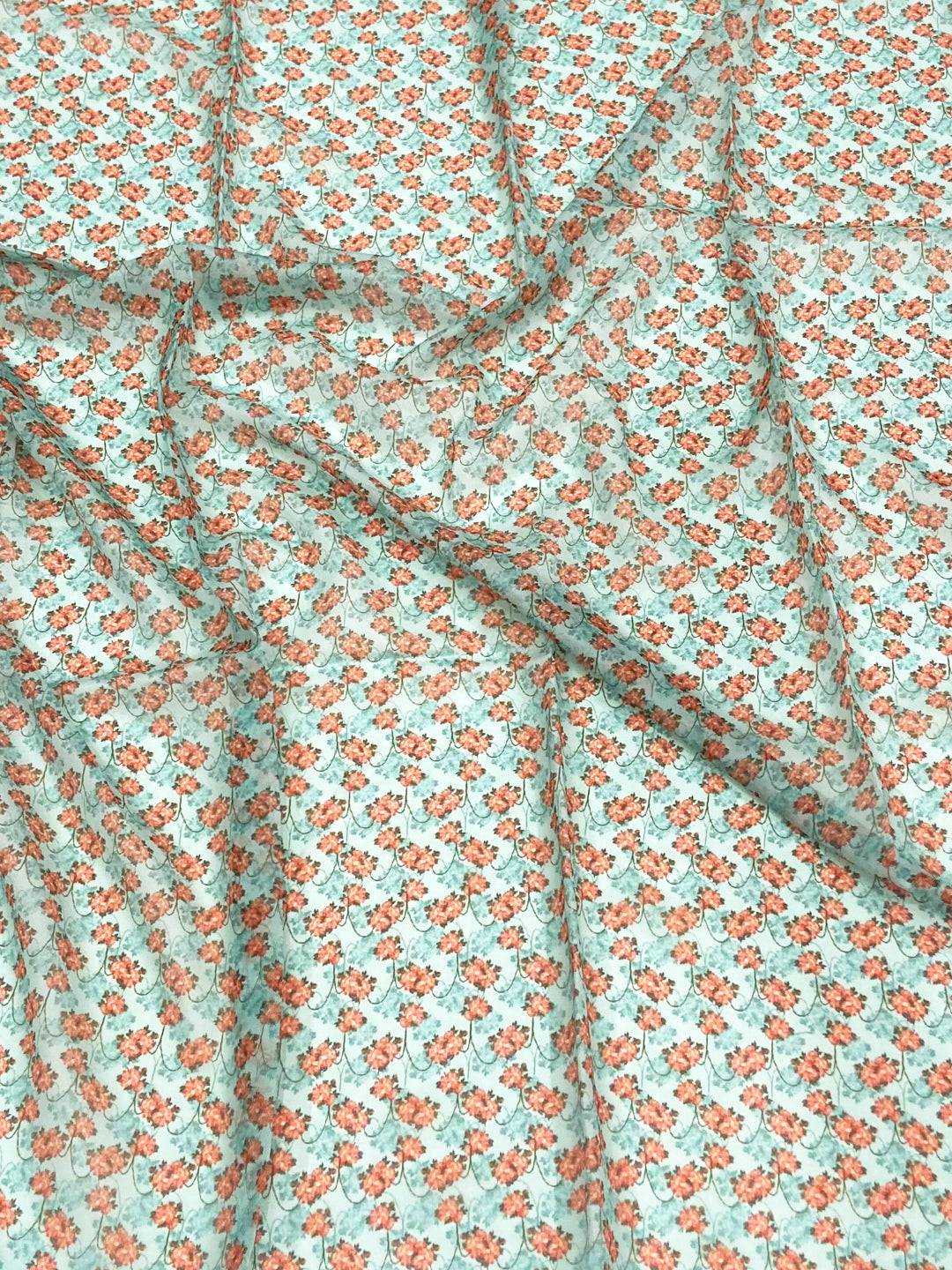 Serene Sea Green Pure Tebi Silk Saree