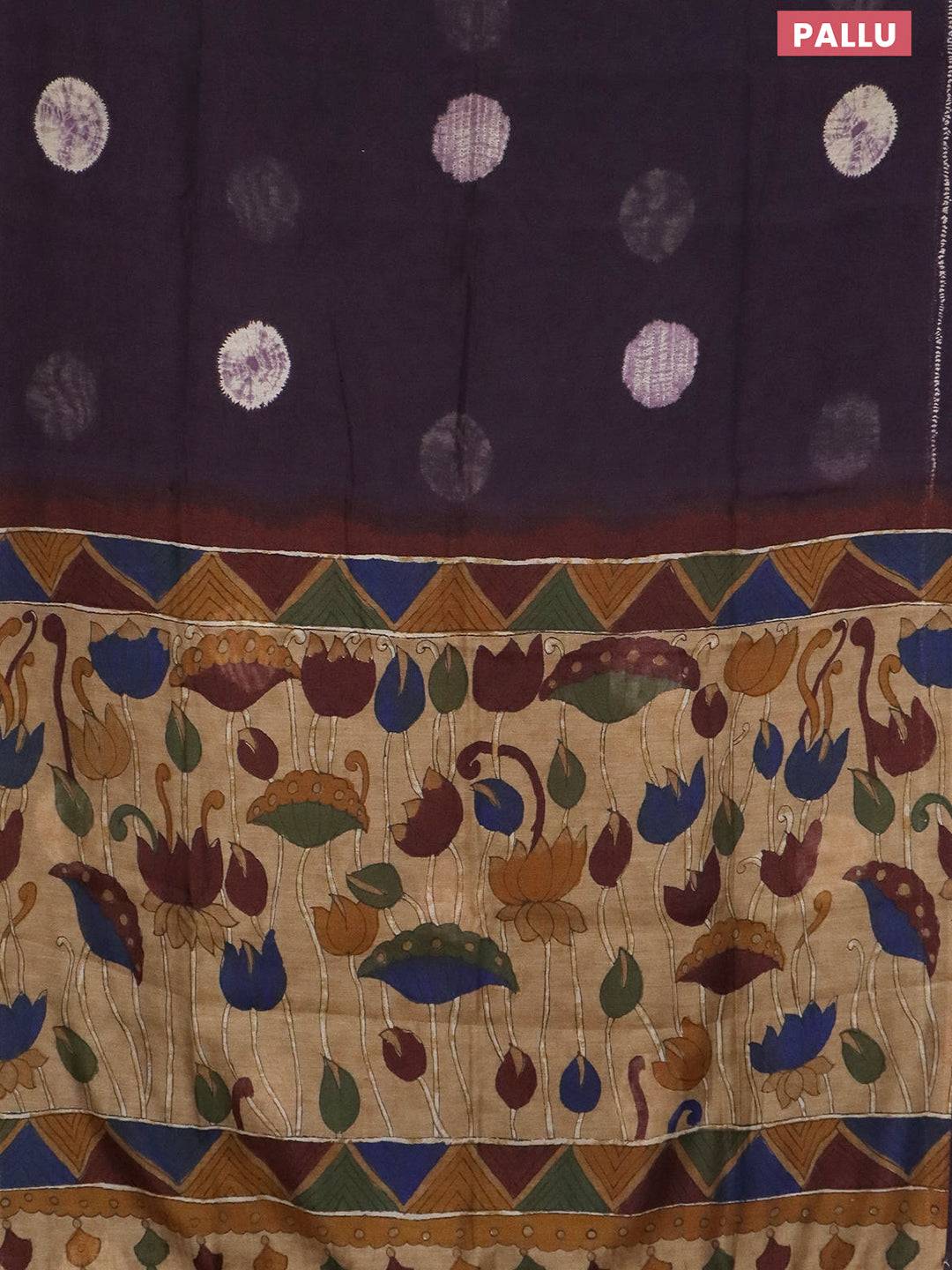 Jambli Semi Linen Batik Butta Saree